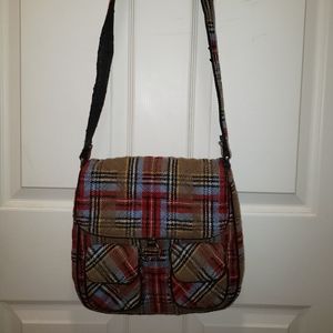 Vera Bradley Vintage Wool Crossbody, ** Rare **, plaid